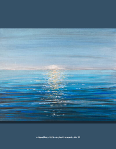Ruhiges Meer, Acryl auf Leinwand, 40 x 30